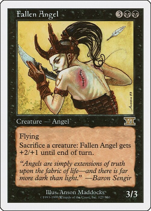 Fallen Angel Card Front