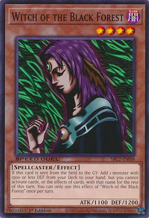 Strega della Foresta Nera Card Front
