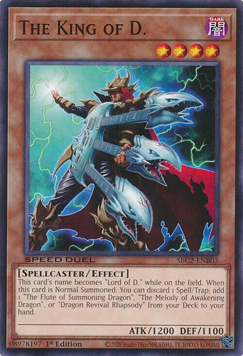 The King of D. Card Front