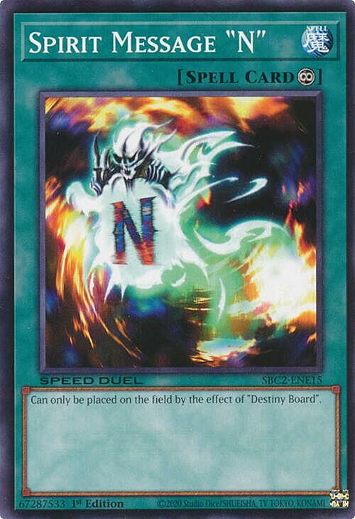 Messaggio dello Spirito "N" Card Front