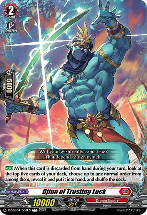 Djinn of Trusting Luck Card Front
