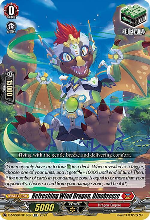 Refreshing Wind Dragon, Dinobreeze Card Front