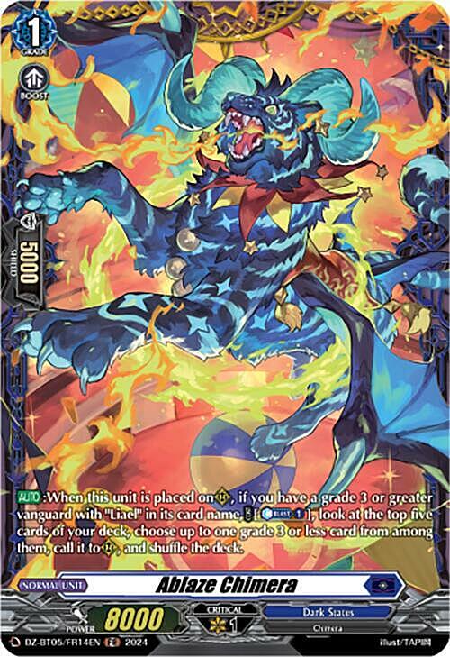 Ablaze Chimera Card Front