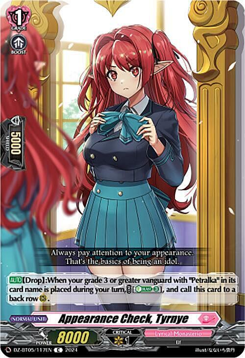 Appearance Check, Tyrnye Card Front