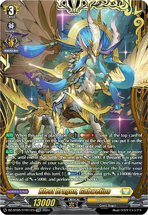 Blest Dragon, Gabwelius Card Front