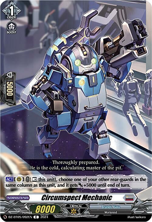 Circumspect Mechanic Card Front