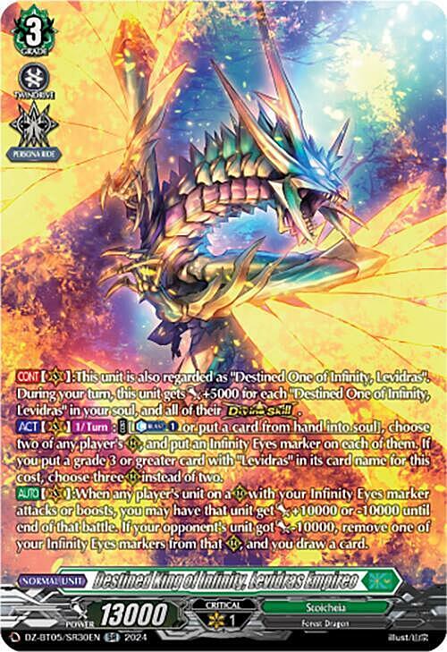 Destined King of Infinity, Levidras Empireo Card Front