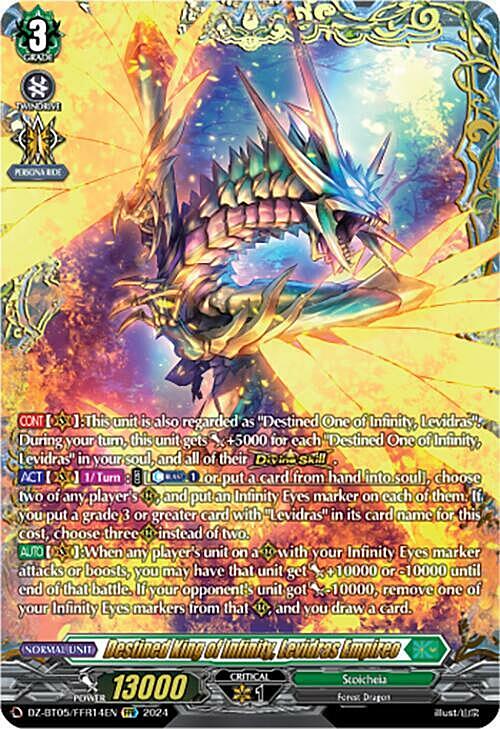 Destined King of Infinity, Levidras Empireo Card Front