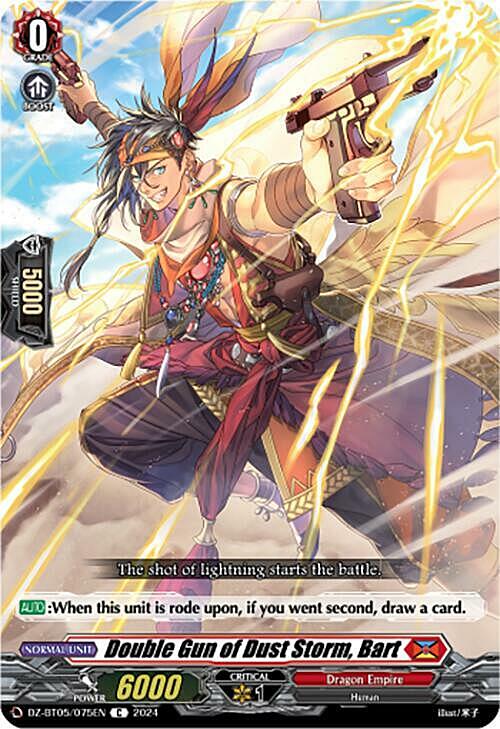 Double Gun of Dust Storm, Bart Card Front