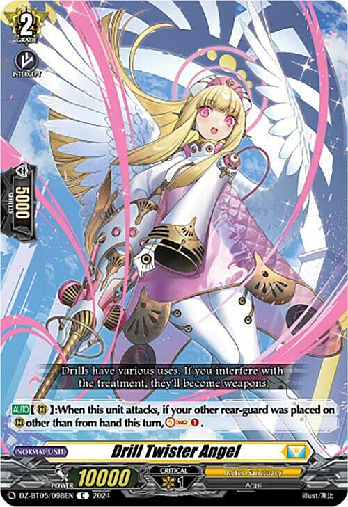Drill Twister Angel Card Front