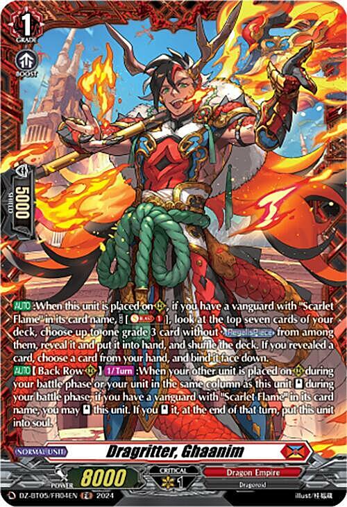 Dragritter, Ghaanim Card Front