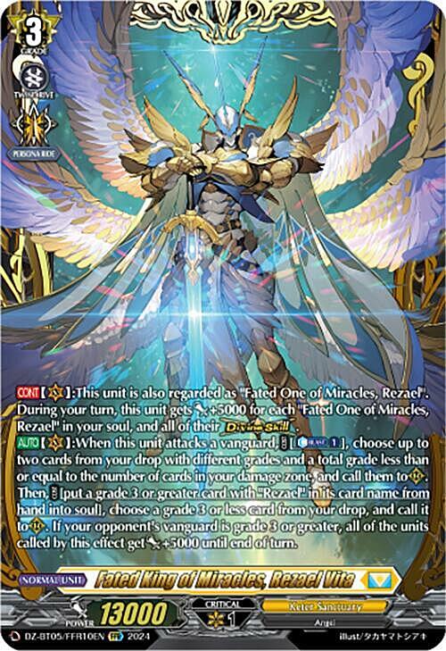 Fated King of Miracles, Rezael Vita Card Front