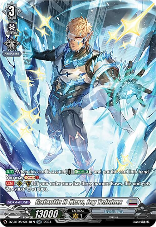 Galactic B-Hero, Icy Teichos Card Front