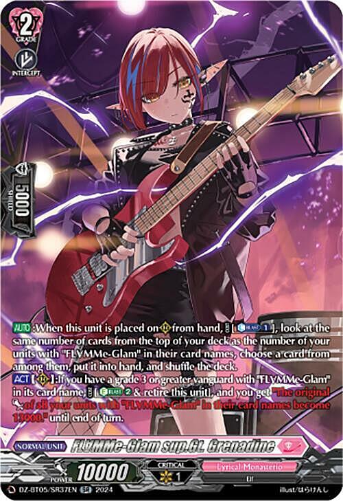 FL∀MMe-Glam sup.Gt. Grenadine Card Front