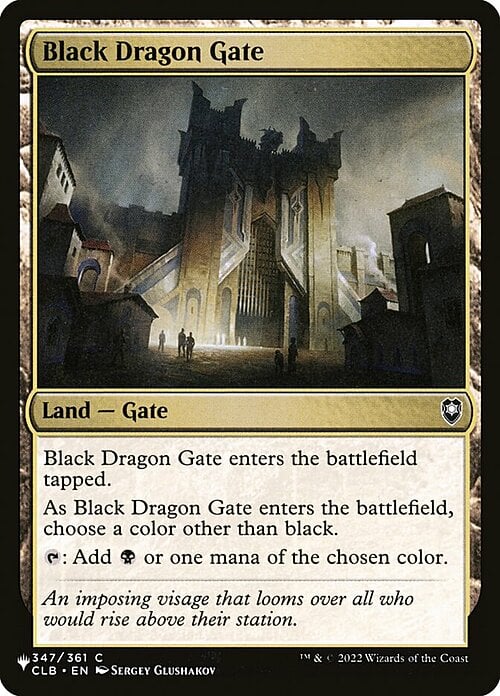 Black Dragon Gate Card Front