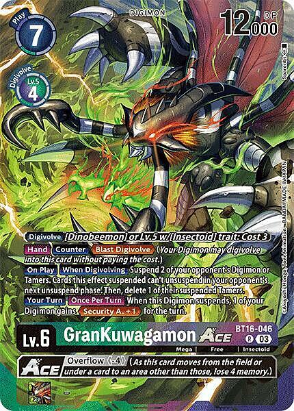 GranKuwagamon Ace Card Front