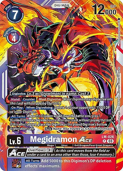 Megidramon Ace Card Front