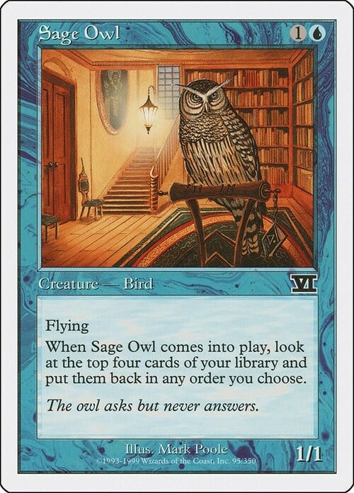 Sage Owl Card Front