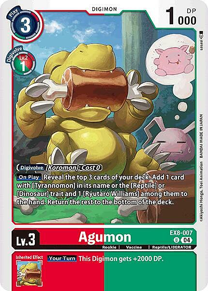 Agumon Card Front