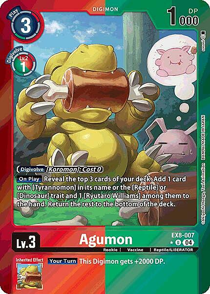 Agumon Card Front