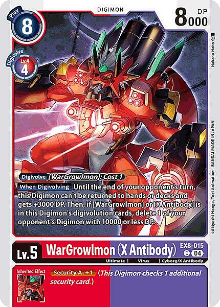 WarGrowlmon (X Antibody) Card Front