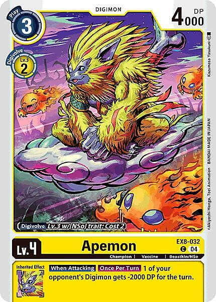 Apemon Card Front