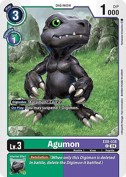 Agumon Card Front