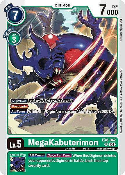MegaKabuterimon Card Front