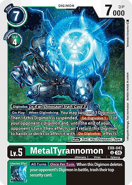 MetalTyrannomon Card Front