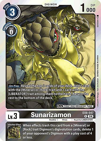 Sunarizamon Card Front
