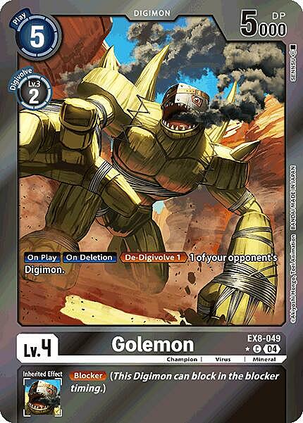 Golemon Card Front