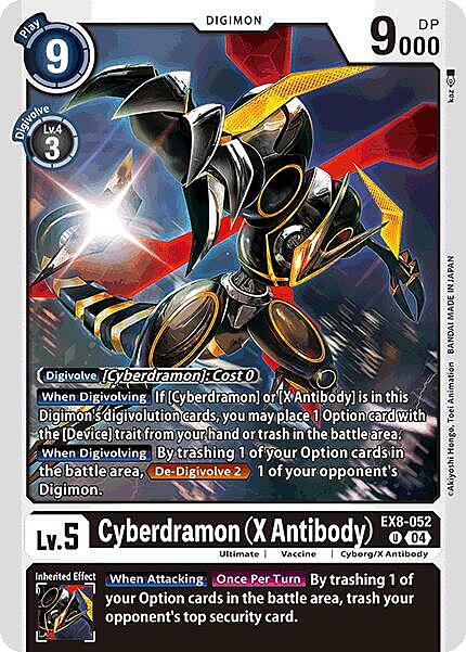 Cyberdramon (X Antibody) Card Front