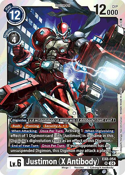 Justimon (X Antibody) Card Front