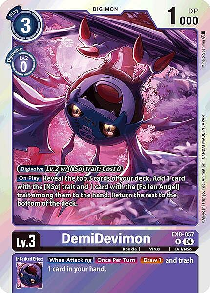 DemiDevimon Card Front
