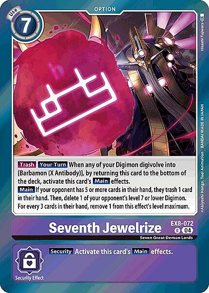 Seventh Jewelrize Card Front