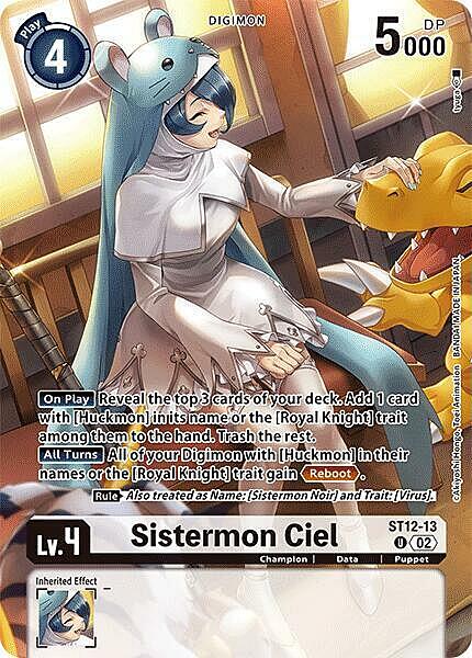 Sistermon Ciel Card Front