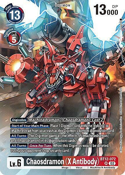 Chaosdramon (X Antibody) Card Front