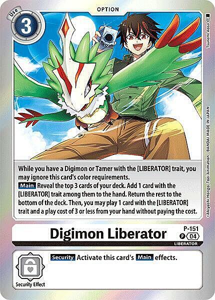 Digimon Liberator Card Front