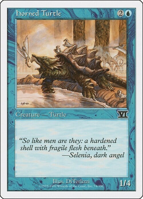 Horned Turtle Card Front