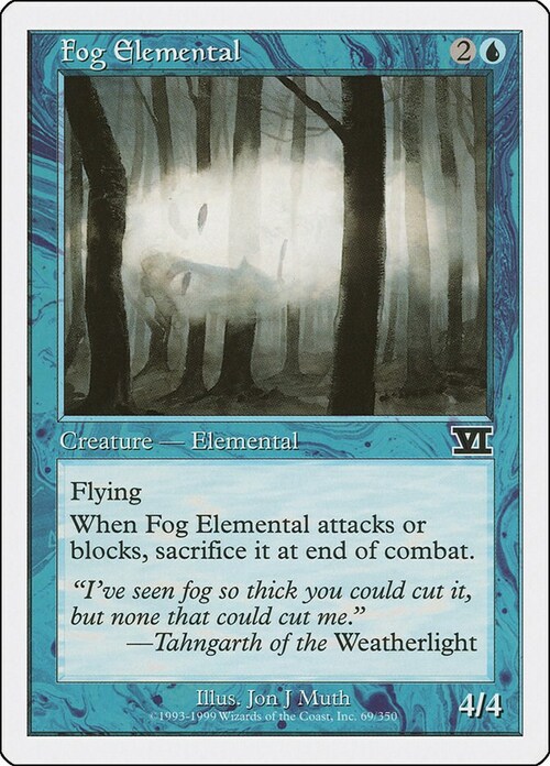 Fog Elemental Card Front