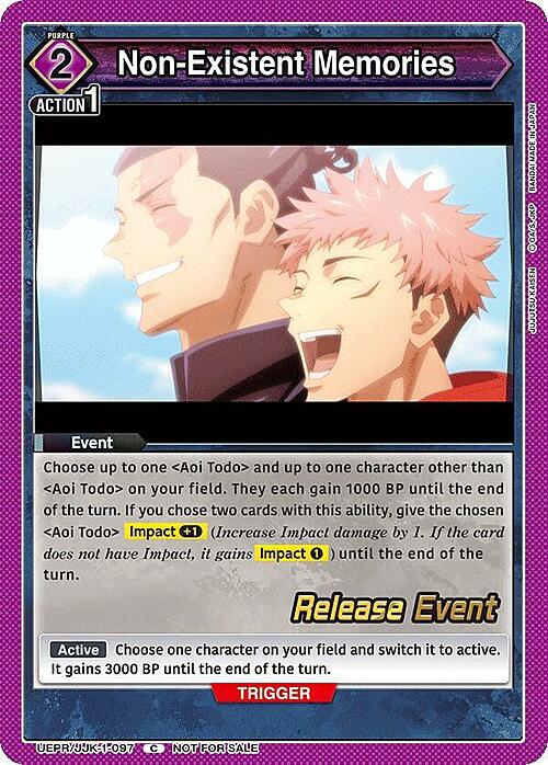 Non-Existent Memories Card Front