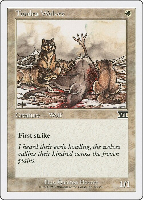 Tundra Wolves Card Front