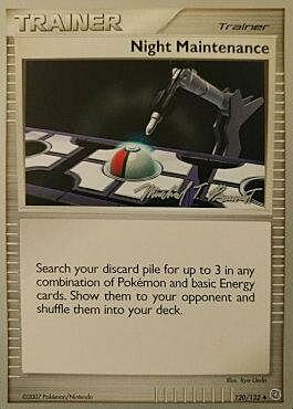 Manutenzione Notturna Card Front