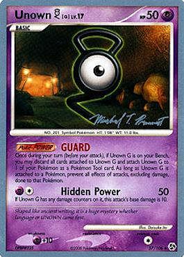 Unown Lv.17 Card Front