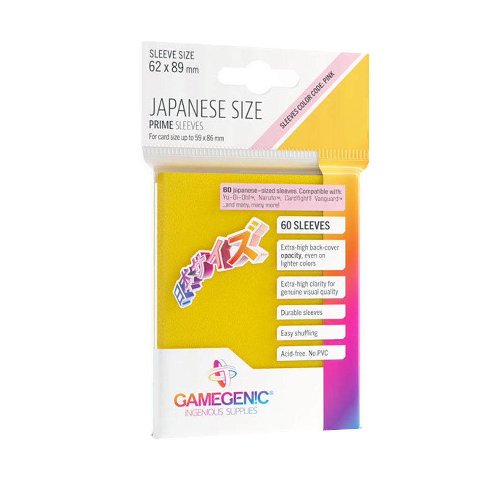 60 Gamegenic Prime Sleeves - Yellow