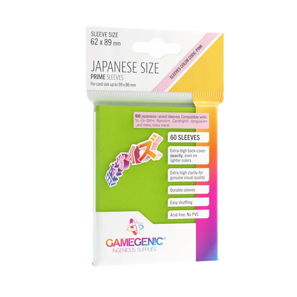 60 Gamegenic Prime Sleeves - Lime