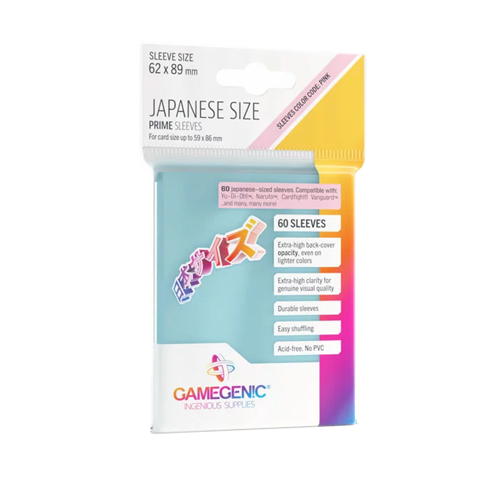 60 Gamegenic Prime Sleeves - Clear