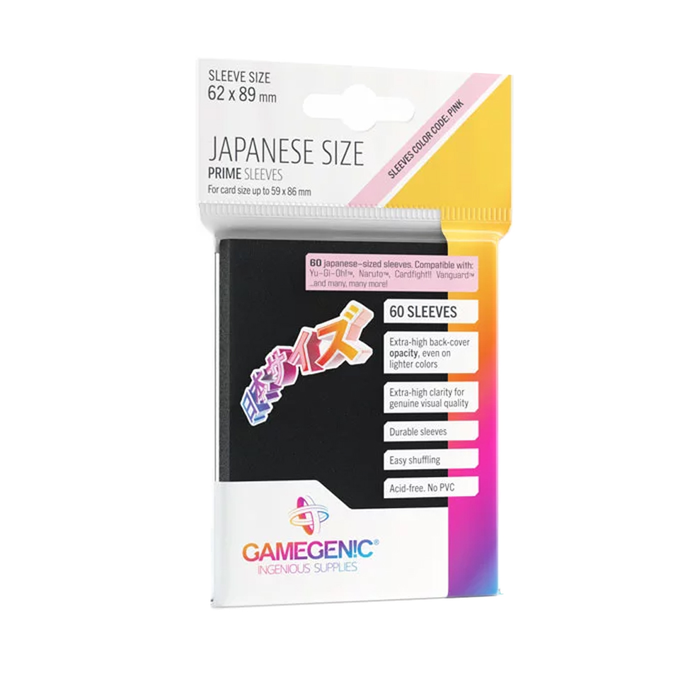 60 Gamegenic Prime Sleeves - Black