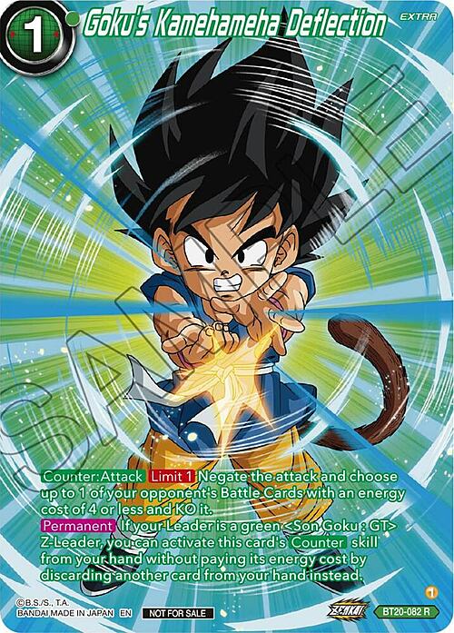 Goku´s Kamehameha Deflection Card Front
