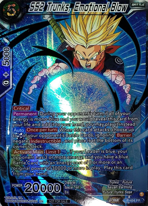 SS2 Trunks, Emotional Blow Card Front
